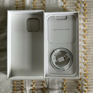 Original iPhone USB-C Charging Cable w/ iPhone 14 Pro Max Empty Box - NO PHONE